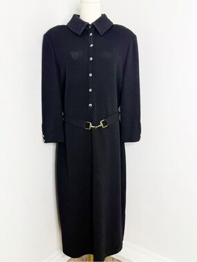 St. John | Dresses | St John Couture Black Embellished Knit Dress Size 8 |  Poshmark